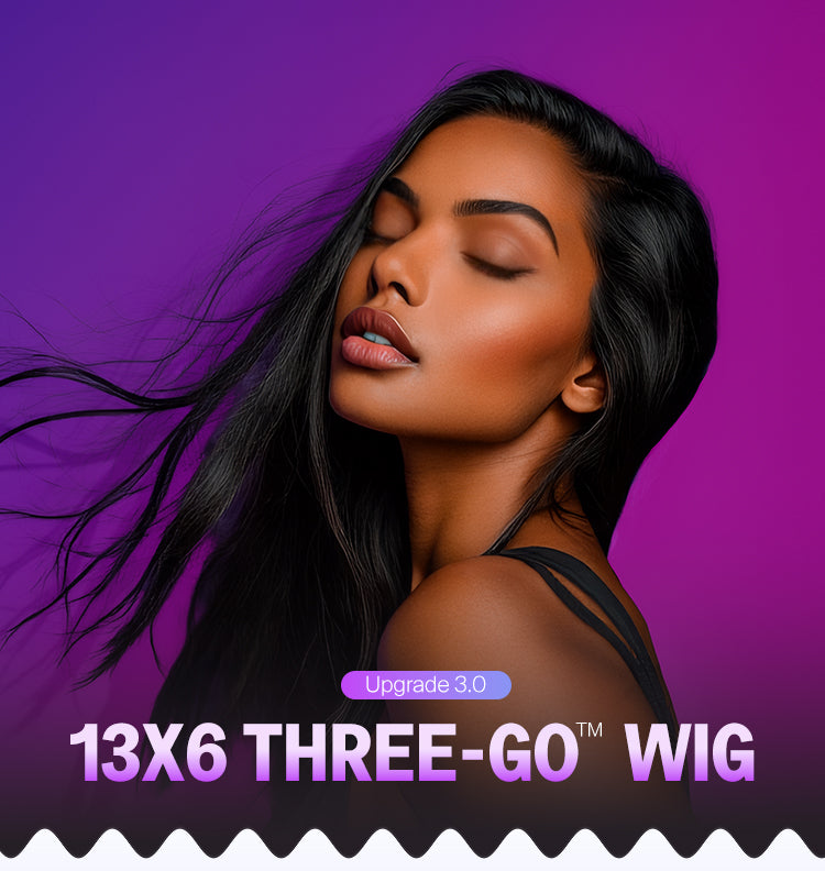 Upgrade 3.0 13x6 Three Go Glueless Wig Details