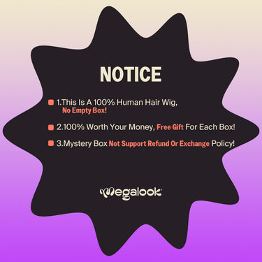 One Wig Mystery Box Notice