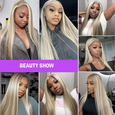 10-613 Blonde Highlight Straight Beatuy Show