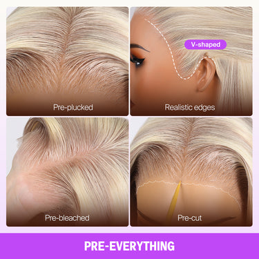 10/613 Blonde Highlight 13x6 Glueless Wig Pre-Everything