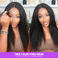 Yaki Straight 3D Lace Half Wig Glue-Free Wear