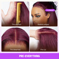 Plum 13x6 Three Go Wig Pre Everything