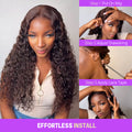 4 Chocolate Brown 13x6 Three Go Wig Effortless Install