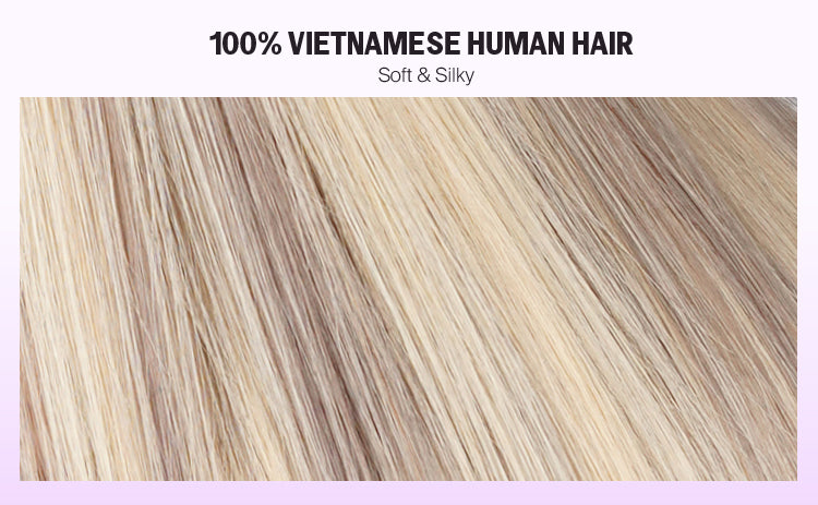 10/613 Blonde Highlight 13x6 Glueless Wig 100% Human Hair