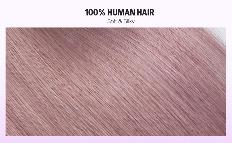 Ash Purple 13x6 Three Go Glueless Wig 100% Human Hair