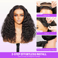Bohemian Curly 3D Lace Half Wig 3-Step Effortless Install