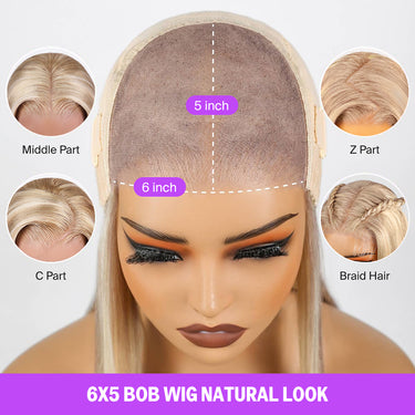 Blonde Khaki Highlight Wear Go Wig