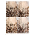 Blonde And Brown Ombre Body Wave 13x6 Glueless Wigs Under Different Lights