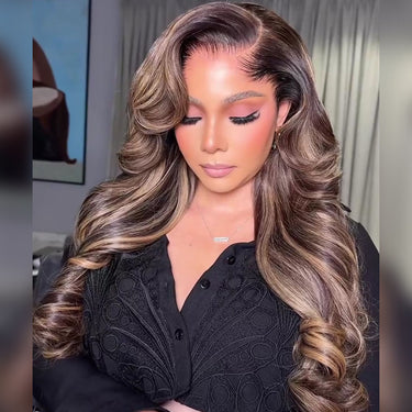 Balayage Highlight Body Wave 13x6 Three Go Wig 