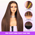 Dark Brown Glueless Wig Pre-Everywhere Save Your Time