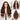 Chestnut Brown Ombre Body Wave Wig Real Show In Different Angles