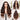 Chestnut Brown Ombre Body Wave Wig Real Show In Different Angles