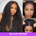 Curly 3D Lace Half Wig Glue-Free Wear