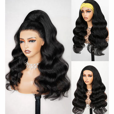 Body Wave Drawstring Half Wig Real Show