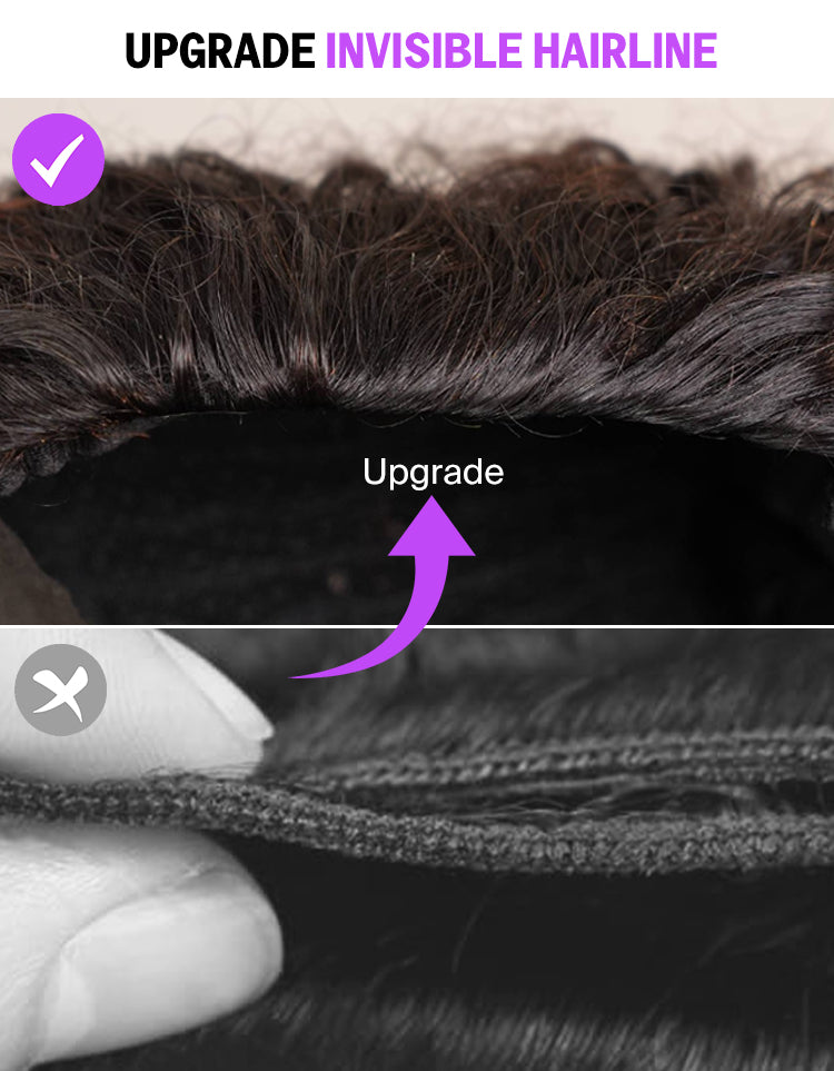 Half Wig Invisible Hairline Details