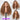 Honey Blonde Highlight Bohemian Curly 13x6 Glueless Wig Middle Part 24Inch