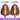 Curly Honey Blonde Highlight Glueless Wig With Finger Coil Ends Before VS After Combing