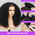 How To Get Kinky Curly Half Wig Style
