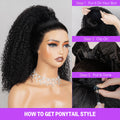 How To Get Kinky Curly Ponytail Style