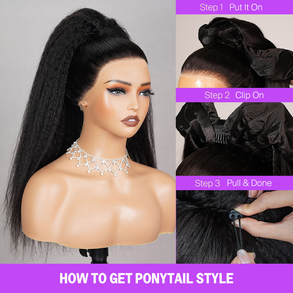 How to Get Yaki Straight Ponytail Style