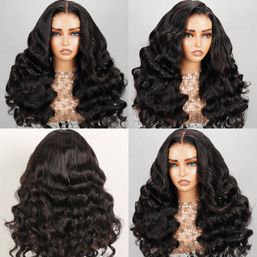 Megalook Bogo Free 6x5 Pre Cut Glueless Wear And Go Natural New Body Style Side Part Wig