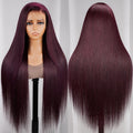 Real Show Of Dark Purple Straight 13x4 Lace Front Wigs