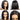 Perruque droite bob naturelle noire 100 % cheveux humains de 6 pouces de profondeur Megalook