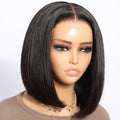 Megalook 6x6 Lace Natural Black Bob Wig