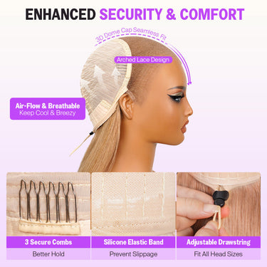 Milk Tea Brown 13x6 Glueless Wig Enhanced Security