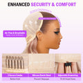 Strawberry Blonde Ombre 13x6 Glueless Wig Enhanced Security