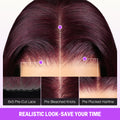Plum Wig Realistic Look Save Your Time