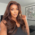 4 Brown Body Wave Wig One Model