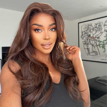 4 Brown Body Wave Wig One Model
