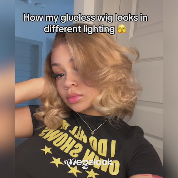 Ombre Ash Blonde Highlight Bob Wig Video