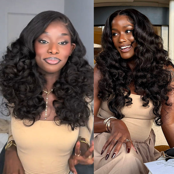 Bouncy Curly Wig Model Show Video