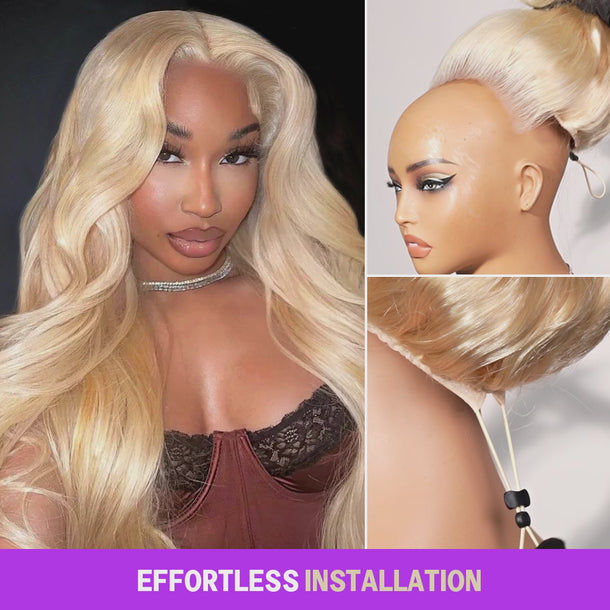 effortless install blonde 13x6 three go wig &autoplay