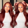 Reddish Brown 13X6 Glueless Wig Body Wave Show