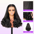 Straight 13x6 Three Go Wig With Spiral Curl Ends Hold Curls Well