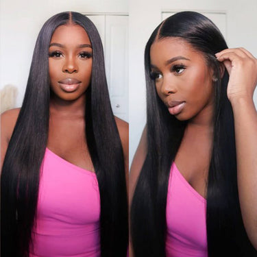 Megalook Bogo Free Undetectable Transparent 13x4 Lace Frontal Wig Brazilian Straight Human Lace Wig