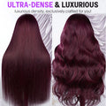 Full And Thick Plum 13x6 Lace Front Wigs