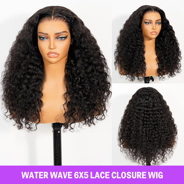 Water Wave 6x5 Lace Closure Wigs Real Show