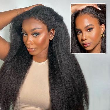 Yaki Straight 13x6 Three Go Wig Reveal Ears